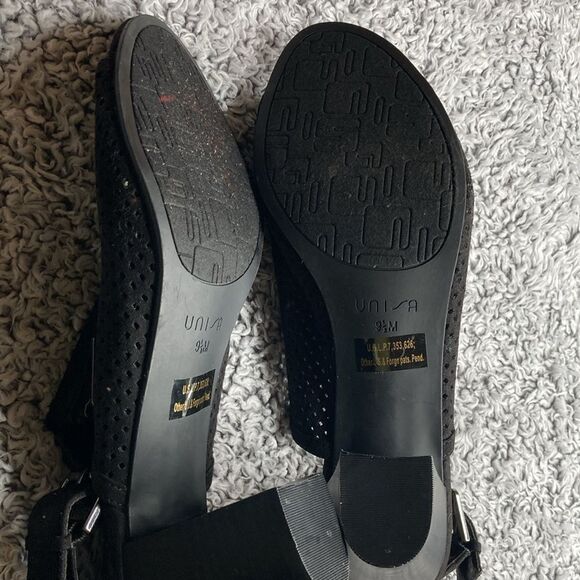 UNISA 9.5 Y2K Peep Toe Chunky Heels - Picture 8 of 12